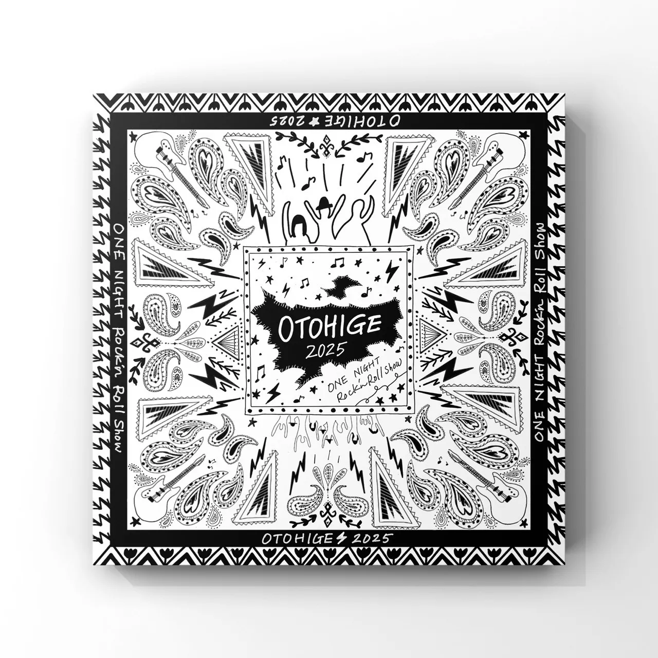 8月30日開催の音楽と髭達2025の バンダナデザインさせて頂きました